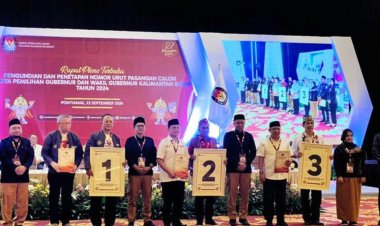 KPU Kalimantan Barat Undi Nomor Urut Paslon Cagub-Cawagub Hari Ini antaranya Midji Didi Norsan Krisantus dan muda Jakius