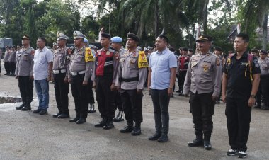 Satgas Operasi Mantap Praja Kapuas Melaksanakan Pengamanan Kampanye Salah Satu Paslon dihotel Orchad