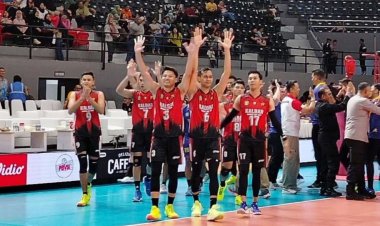 Tumbangkan Kalsel Dengan Skor 3-2 Di Laga Perdana Tim Voli Putra Kalbar Susul Kemenangan Tim Putri di Kapolri Cup 2024