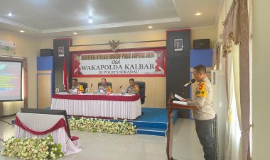 Wakapolda Kalbar dan Karo Ops Tinjau Langsung Asistensi Operasi Mantap Praja Kapuas di Polres Jajaran