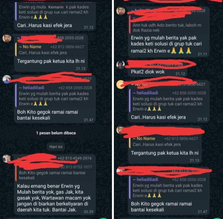 Brahel Pemilik Peti Diduga Melakukan Pengancaman Terhadap wartawan