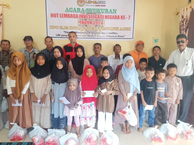 Lembaga Investigasi Negara Kota Langsa Memperingati HUT LIN KE - 7 dengan Syukurun