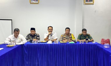 Kapolsek Tambelang Hadiri Rapat Minggon Tingkat Kecamatan 