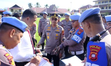 Tertibkan Penggunaan Senjata Api Polda Kalbar Laksanakan Pengecekan Senjata Api