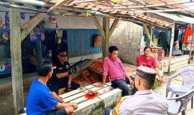 Bhabinkamtibmas Desa Sumbersari Giat Sapa Warga,Sampaikan Pesan dan Himbauan Kamtibmas 