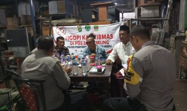 Berikan Pesan Kamtibmas.!!! Kapolsek Pebayuran Melaksanakan Ngopi Kamtibmas Dengan Tokoh Masyarakat 