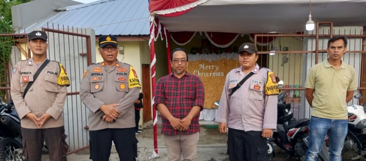 Kapolsek Pebayuran Pimpin Pengaman Menyambut Perayaan Natal dan Tahun Baru