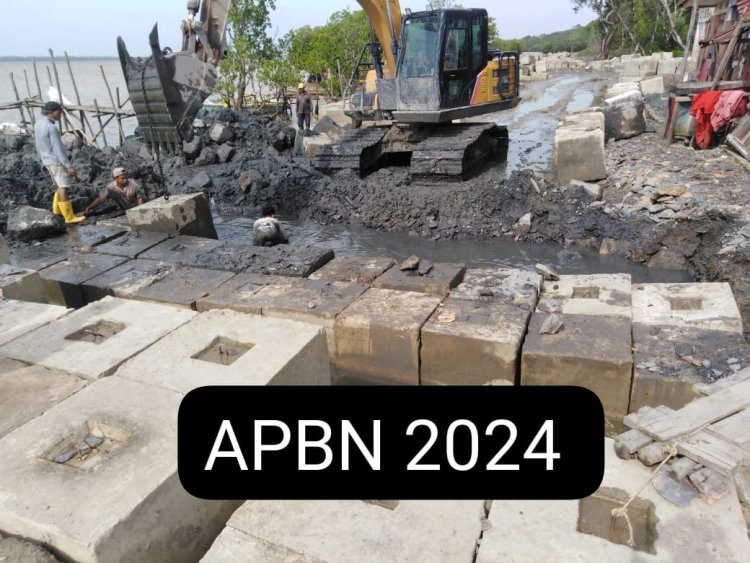 Proyek Pembangunan Pengaman Pantai Penjajab Diduga Kuat Bertendensi Rugikan Negara