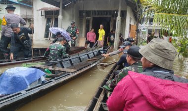 Pengecekan Kondisi Banjir di Dusun Mengkiang dan Dusun Borang Kecamatan Kapuas Kabupaten Sanggau