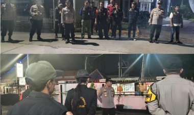 Dalam Menjaga Kamtibmas Tetap Aman dan Kondusif Selama Ramadhan Kapolsek Tambelang Melaksanakan Apel Gabungan Persiapan OKJ