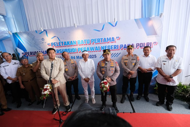 Dukung Program Pemerintah Kapolri Canangkan 100.000 Rumah Subsidi bagi Personel Polri