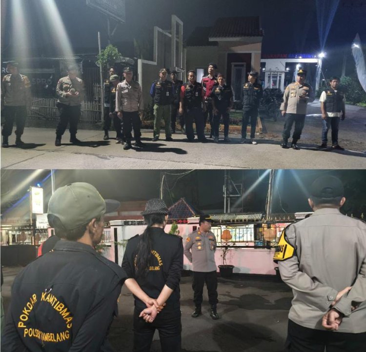Kapolsek Tambelang Pimpin Apel Gabungan Persiapan Operasi Kehajatan Jalanan 
