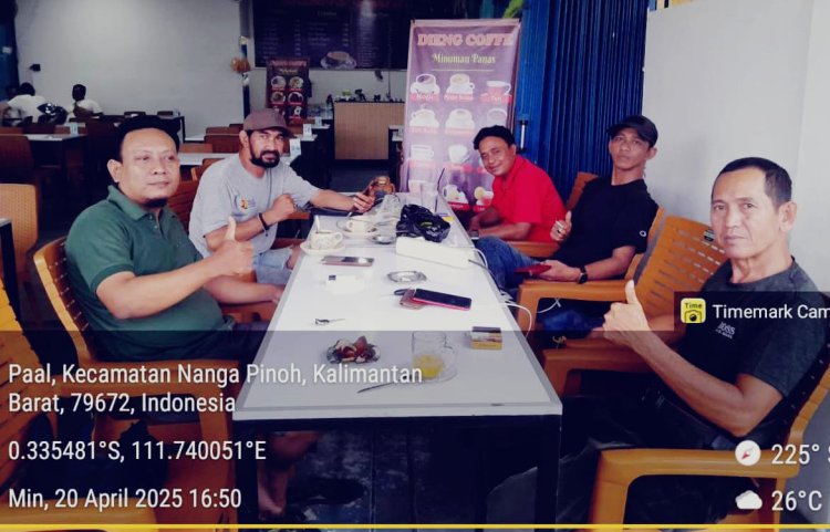 Silaturahmi DPP LSM PISIDA Dan Beberapa awak Media Ke JMI Kabupaten Melawi