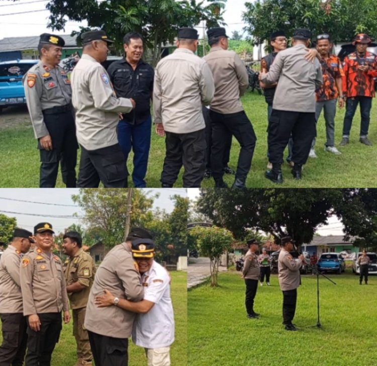 Diwarnai Rasa Sedih dan Haru Pisah Sambut Kapolsek Pebayuran