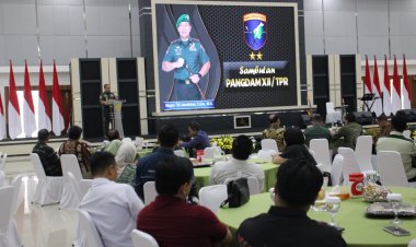 SUASANA PENUH KEAKRABAN PANGDAM XII/TPR BERSAMA DANREM 121/ABW SAMBUT PARA STAKEHOLDER WILAYAH KALBAR DAN KALTENG 
