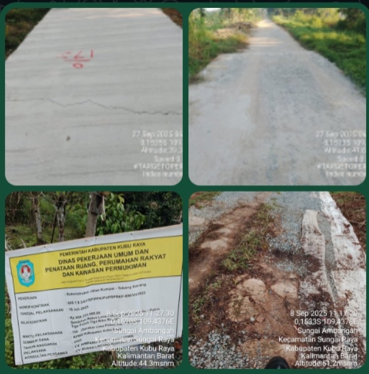 Ketua LIN Soroti Dugaan Permainan Pada Proyek Jalan Kumpai–Tebang Kacang