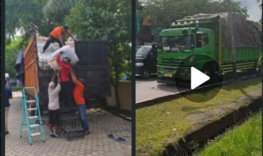 DJBC Kalbagbar Tahan 3 Truk Fuso Bermuatan 20 Ton Pakaian Bekas Diduga Tujuan Jakarta