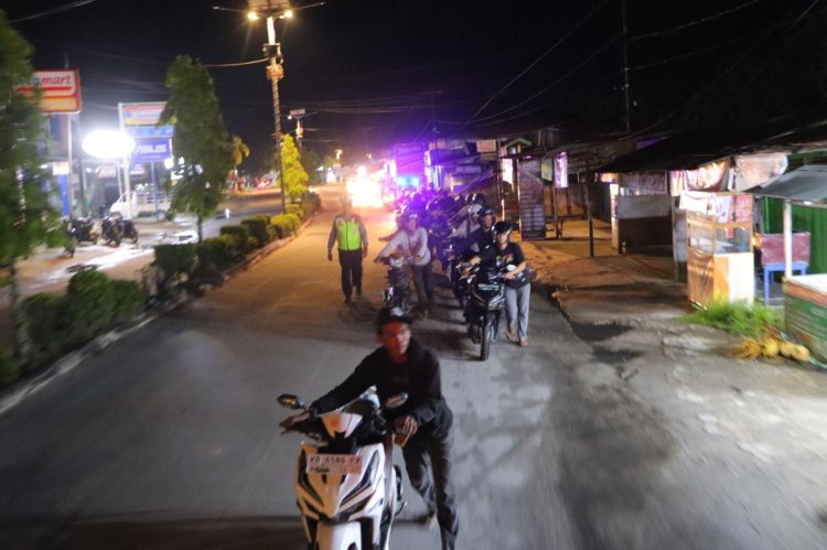 Operasi Zebra Kapuas 2025, Polres Sintang Tertibkan Balap Liar Dan Knalpot Brong