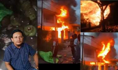 Tak Pernah Jual LPG 3 Kg, Namun Ratusan Tabung Subsidi Berhamburan Saat Ruko Terbakar di Nanga Pinoh