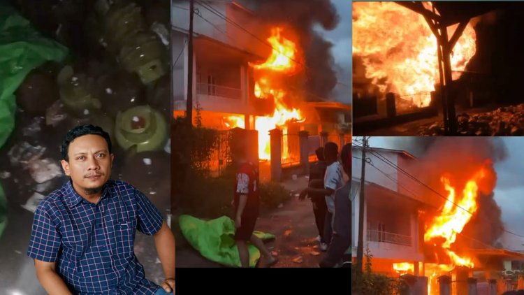 Tak Pernah Jual LPG 3 Kg, Namun Ratusan Tabung Subsidi Berhamburan Saat Ruko Terbakar di Nanga Pinoh
