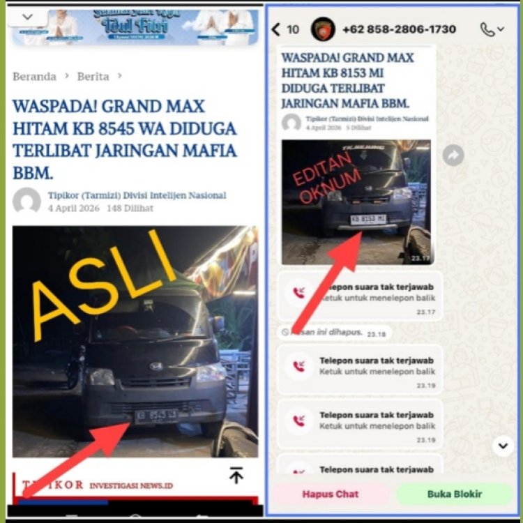 SKANDAL! Catut Nama Intelkam & Media, Berita Palsu Diduga Jadi Alat Pemerasan di Kalbar