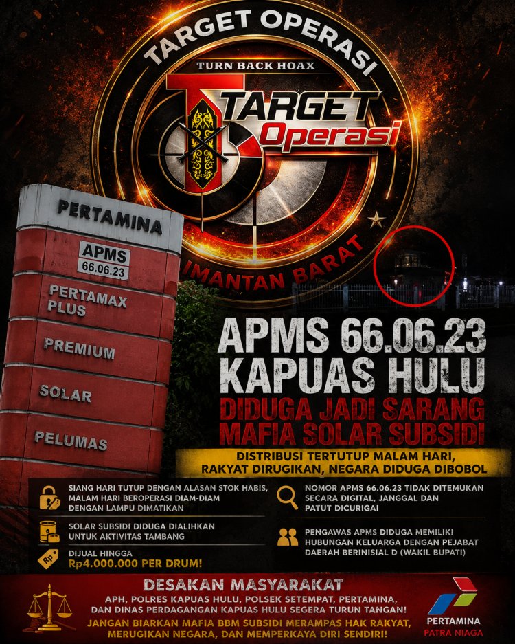 APMS 66.06.23 Kapuas Hulu Diduga Jadi Sarang Mafia Solar Subsidi, Harga Tembus Rp4 Juta per Drum