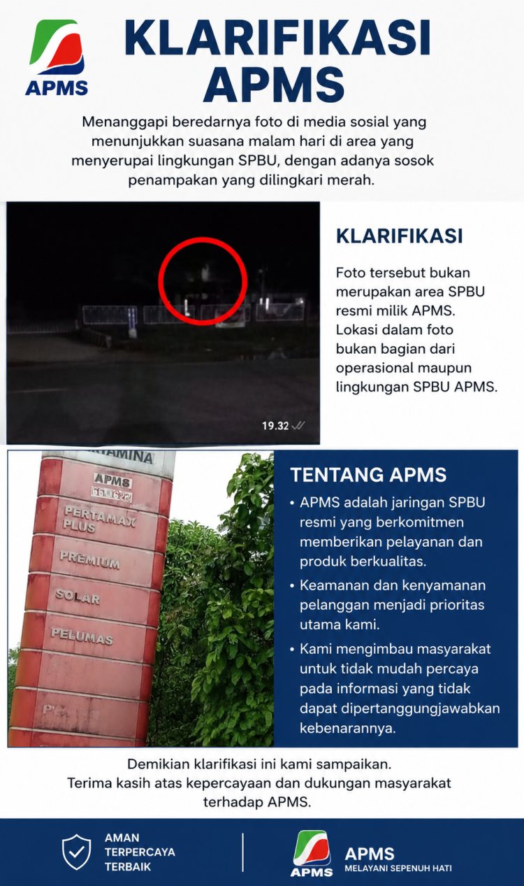 KLARIFIKASI RESMI APMS 66.06.23 KAPUAS HULU TERKAIT PEMBERITAAN YANG BEREDAR