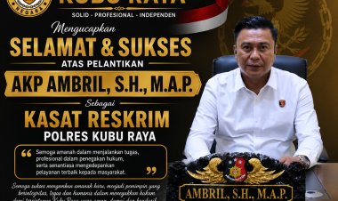 Ketua DPC LIN Kubu Raya Nurjali, S.Pd.I Ucapkan Selamat atas Pelantikan AKP Ambril sebagai Kasat Reskrim Polres Kubu Raya