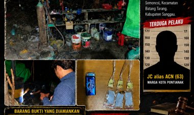 Polres Sanggau Bongkar Dugaan Penampungan Emas Ilegal di Semoncol, Emas dan Merkuri Disita